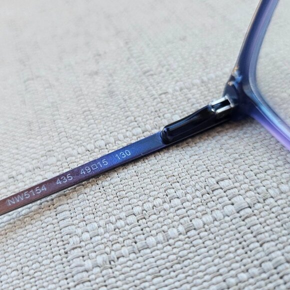 Nine West Women Eyeglasses Frame NW5154 Blue/Purple Tone Glasses For Small Face - Picture 8 of 10
